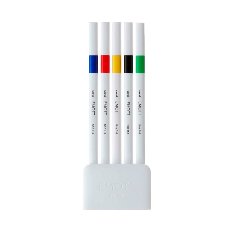 Sada linerů Uni Emott č.1, mix 5 barev, 0,4mm