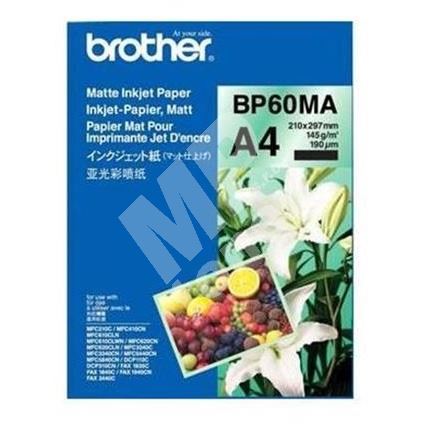 Brother BP60MA, Matte Inkjet Paper, foto papír, matný, bílý, A4, 145 g/m2, 25 ks, 1