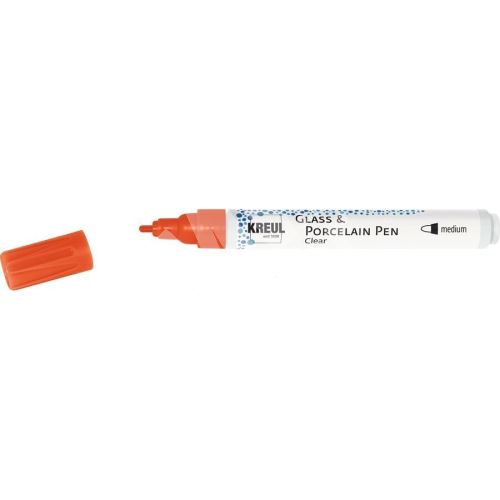 Fix na porcelán a sklo Kreul CLEAR, medium, červená 1