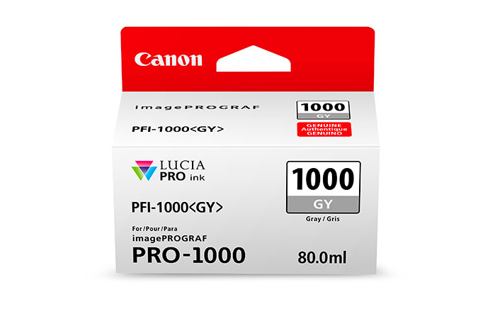 Inkoustová cartridge Canon PFI-1000GY, grey, 0552C001, originál
