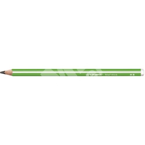 Grafitová tužka Stabilo Trio, zelená, trojhranná, maxi, HB 1
