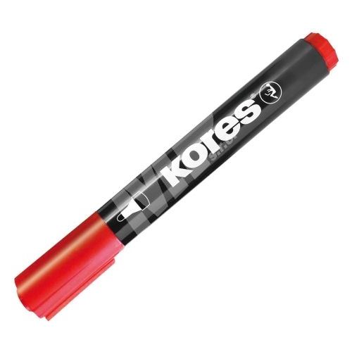 Značkovač Kores K-Marker permanentní, kulatý, červený 1
