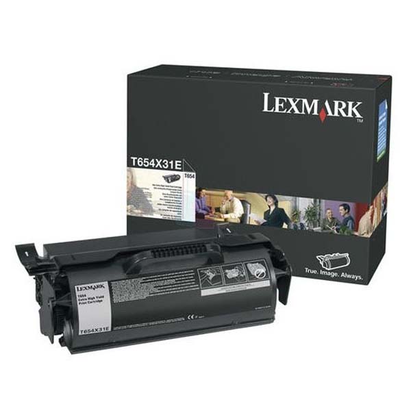 Toner Lexmark T654X31E, T654, extra high capacity, black, originál