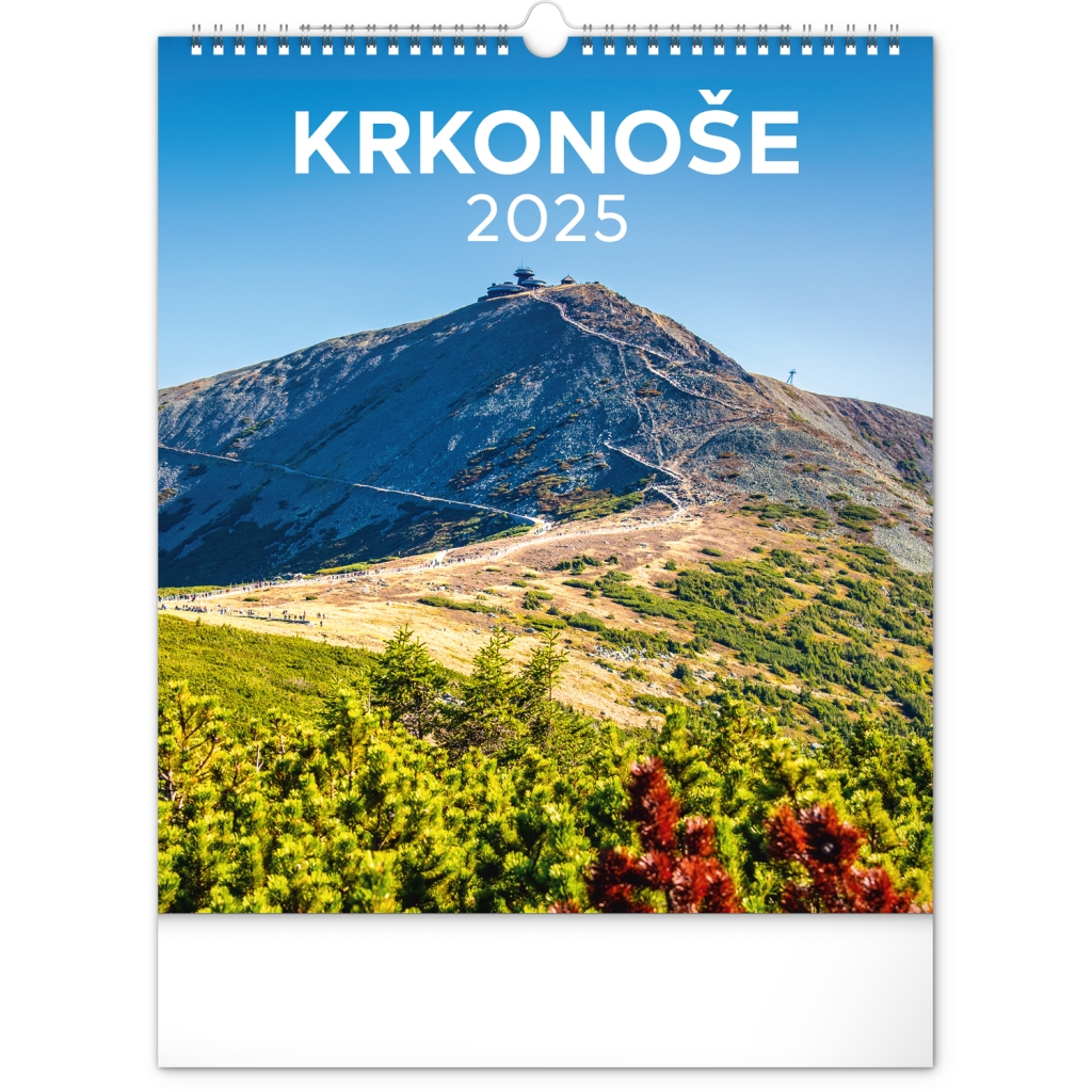 Nástěnný kalendář Notique Krkonoše 2025, 30 x 34 cm