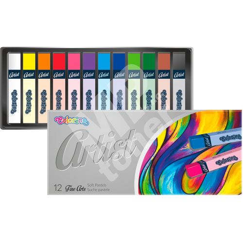 Colorino Artist suché pastely, čtyřhranné, 12 barev 1