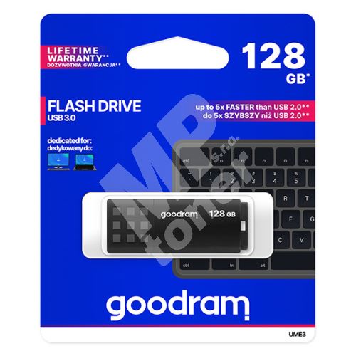 128GB Goodram UME3, USB flash disk 3.0, černá 1