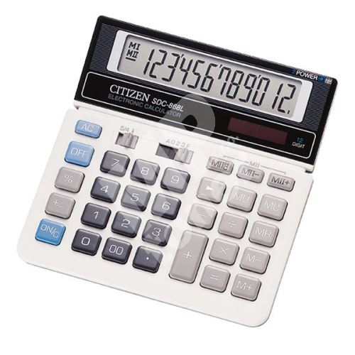 Kalkulačka Citizen SDC868L, černo-bílá, stolní, dvanáctimístná 1