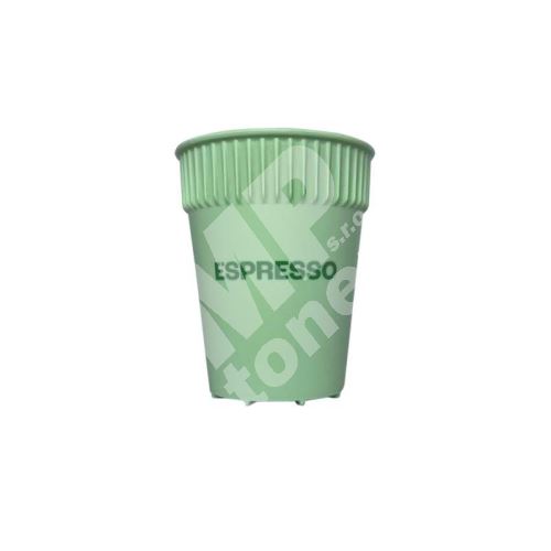 Kelímek 100 ml, PP, vratný, zelený hot cup 1