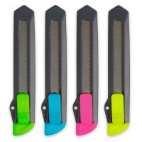 Plastový ulamovací nůž Kores 18 mm, neonový mix Plastový ulamovací nůž Kores 18 mm, neonový mix