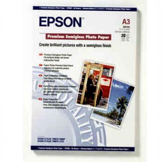 Epson Premium Semigloss Photo Paper, foto papír, pololesklý, bílý, Stylus Photo 1290, 21