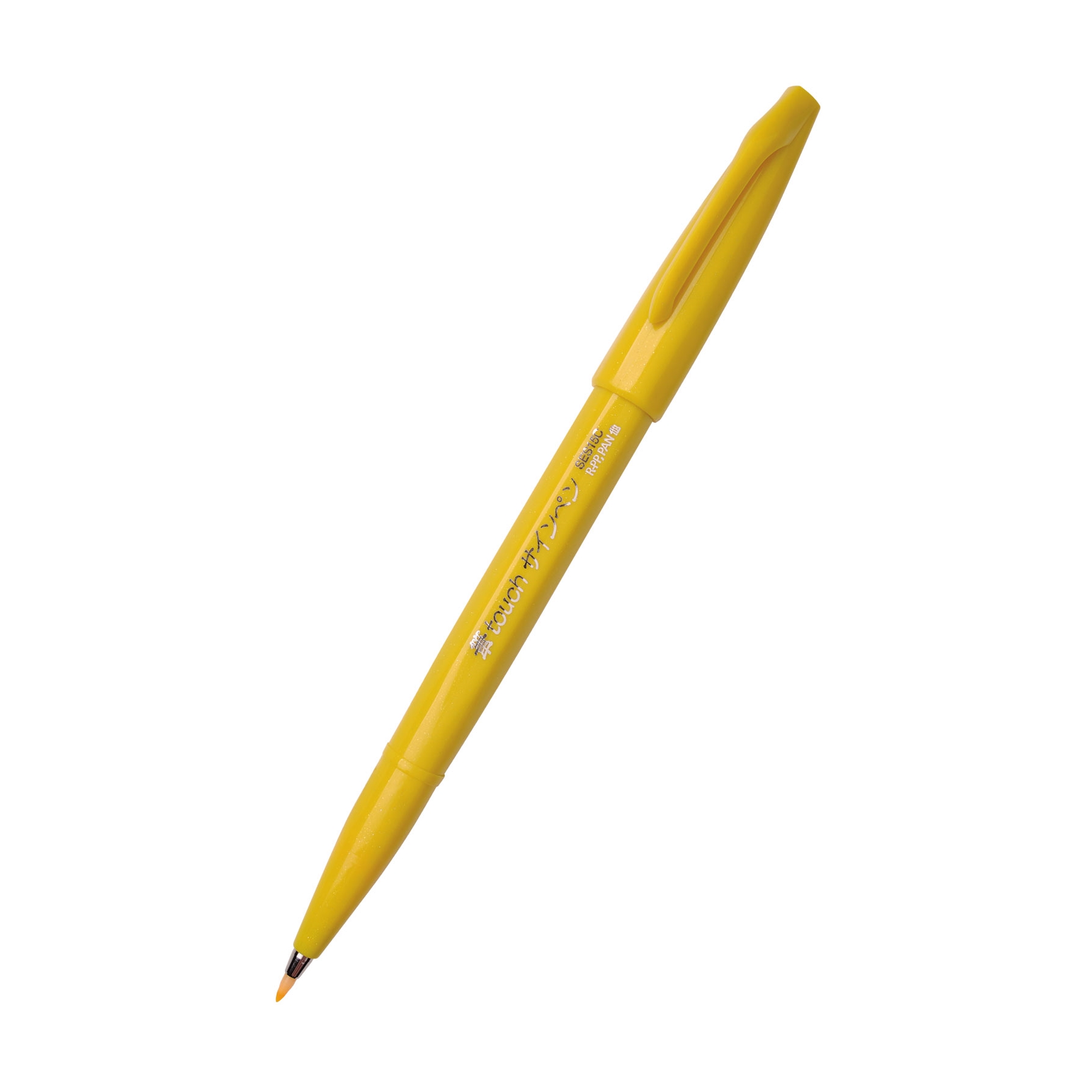 Štětečkový popisovač Pentel Brush Sign Pen touch SES15 žlutý