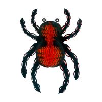 Dekorace Halloween - Velký papírový pavouk, závěsný, 23 x 33 cm