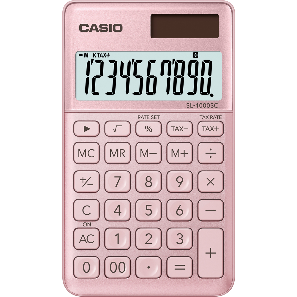 Kalkulačka Casio SL 1000 SC PK, růžová