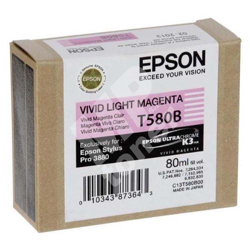 Cartridge Epson C13T580B00, vivid light magenta, originál 1
