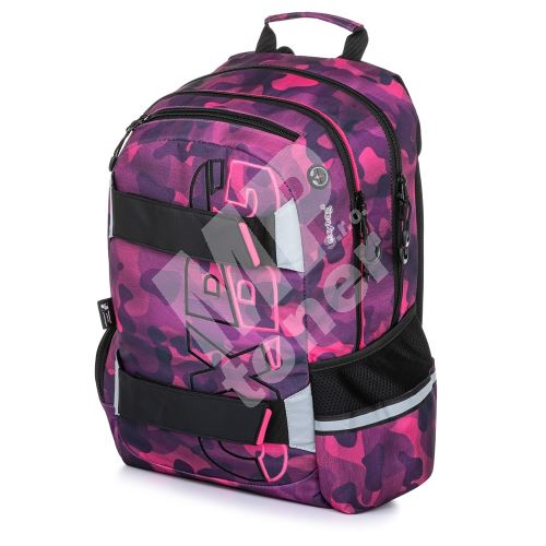 Studentský batoh Oxy Sport Camo Girl, růžová 1