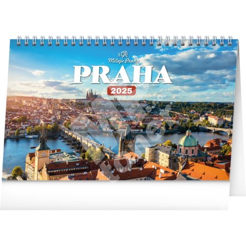 Stolní kalendář Notique Miluju Prahu 2025, 23,1 x 14,5 cm 1