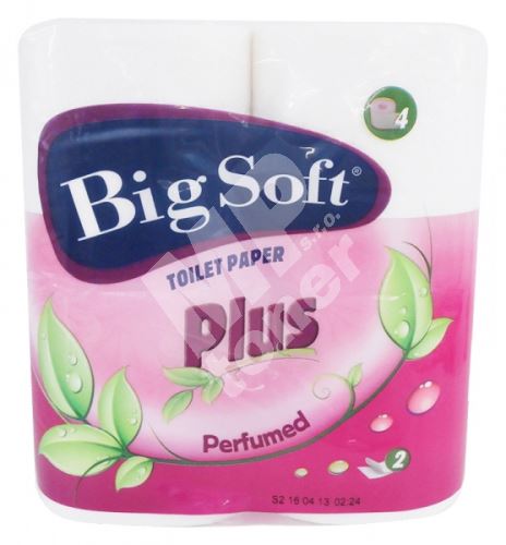Big Soft Plus parfémovaný toaletní papír 2 vrstvý 4 x 160 útržků 1