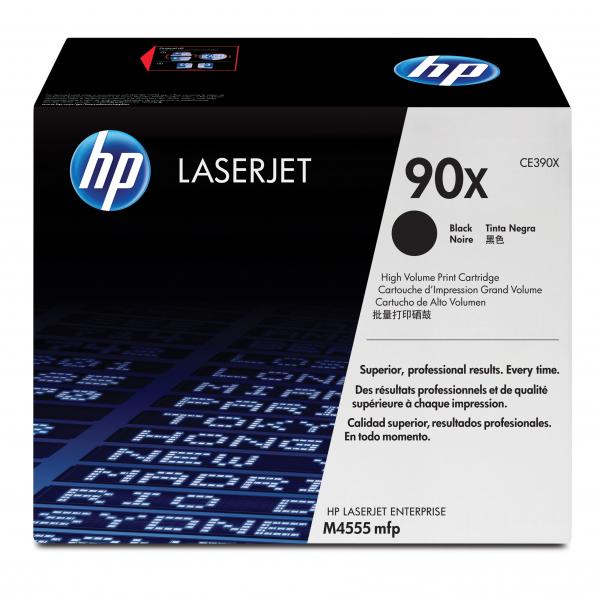 Toner HP CE390X LaserJet Enterprise M4555, black, 90X, originál