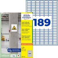 Super lepivé etikety 25,4 x 10 mm, 20 listů A4 L7871-20