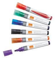 Popisovač na tabule, 6 barev, 1-3mm, tekutý inkoust, NOBO 2 (1)