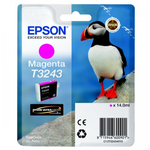 Inkoustová cartridge Epson C13T32434010, SureColor SC-P400, magenta, originál