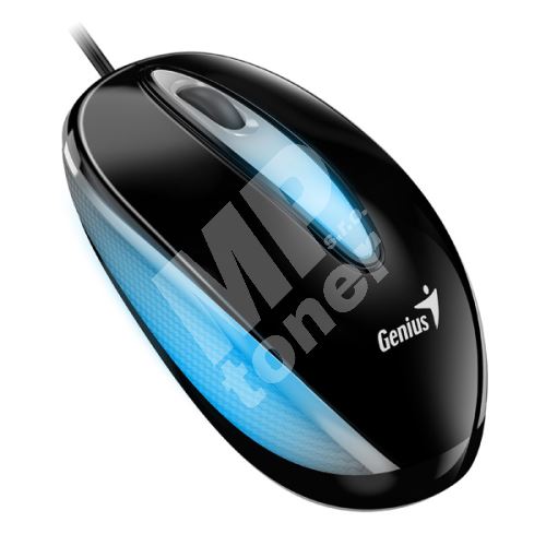 Myš Genius DX-Mini, 1000DPI, optická, 3tl., drátová USB, černá, RGB podsvícení 1