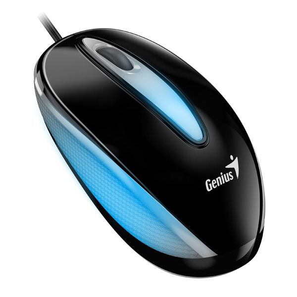 Myš Genius DX-Mini, 1000DPI, optická, 3tl., drátová USB, černá, RGB podsvícení