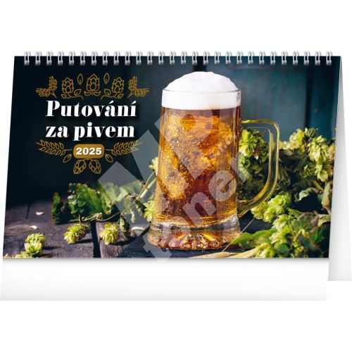 Stolní kalendář Notique Putování za pivem 2025, 23,1 x 14,5 cm 1