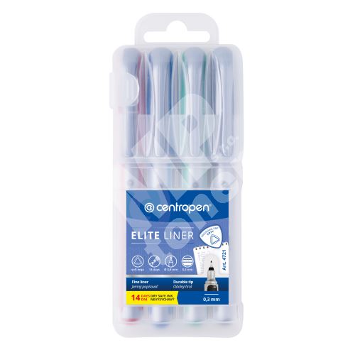 Centropen 4721 F Elite Liner sada 4 barvy 1