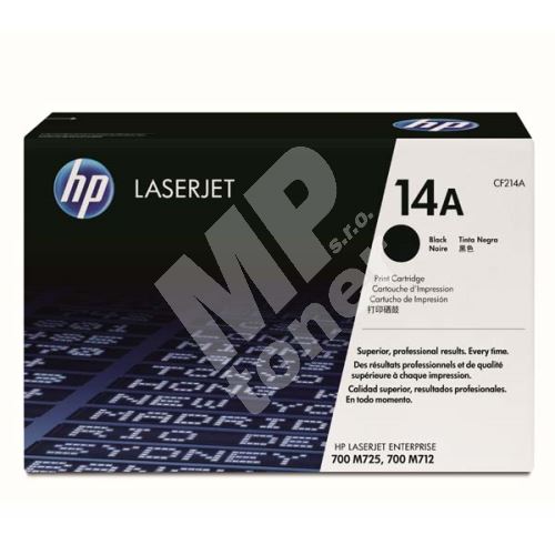 Toner HP CF214A, black, 14A, originál 1