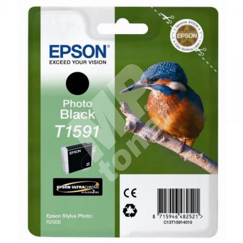 Cartridge Epson Stylus Photo R2000, C13T15914010, photo black, originál 1