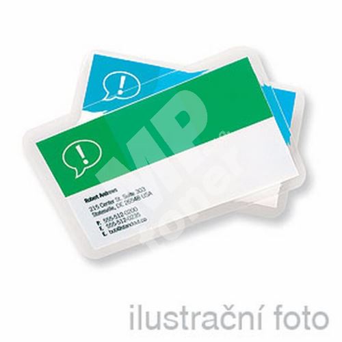 Laminovací fólie BUSINESS CARD, 250 (2x125) mikronů, 60x90 mm, lesklé 1