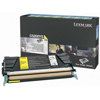 Toner Lexmark C530, žlutá, C5200YS, return, originál