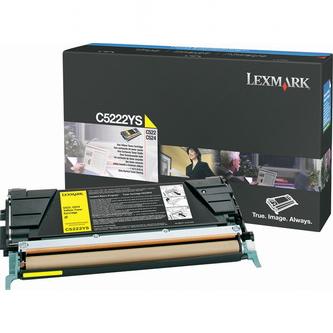 Toner Lexmark C522, C534, žlutá, 00C5222YS, originál
