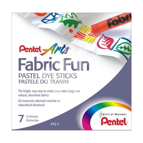 Pentel Arts Fabric Fun PTS-7, zažehlovací voskovky na textil 2