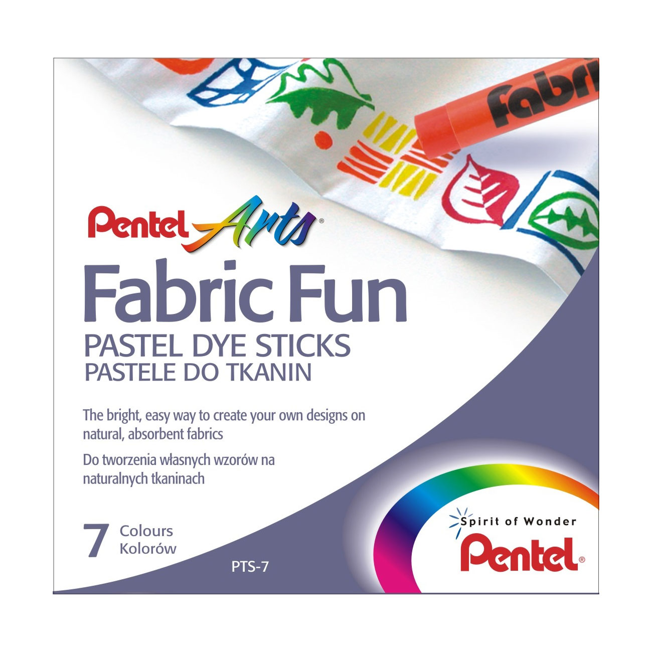 Zažehlovací voskovky na textil Pentel Arts Fabric Fun PTS-7