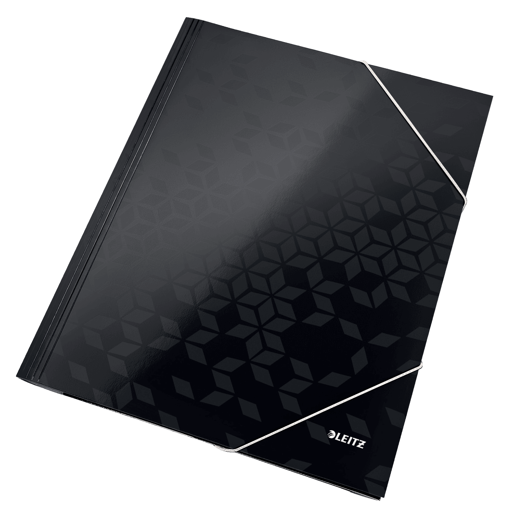 Tříchlopňové desky Leitz WOW A4, černé