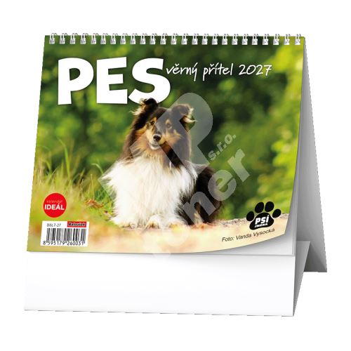 Stolní kalendář - IDEÁL - Pes - věrný přítel /s psími jmény/ 1