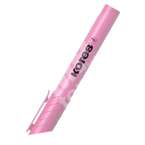 Zvýrazňovač Kores High Liner Plus pastel růžový 1