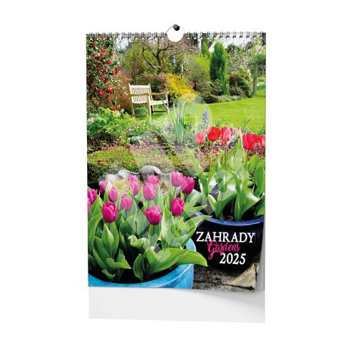 Nástěnný kalendář - Zahrady - A3 1