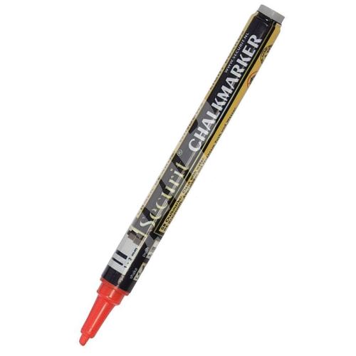 Mikro křídový popisovač Securit, šířka hrotu 1-2 mm, červený 2