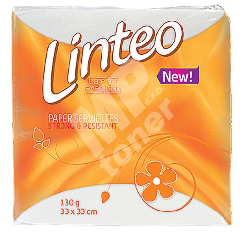 Linteo Classic bílé papírové ubrousky 1-vrstvé 33 x 33 cm 100 kusů 1