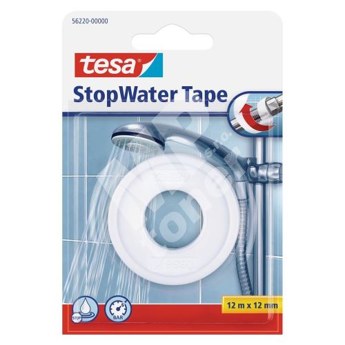 Instalatérská páska StopWater Tape, bílá, 12 mm x 12 m, Tesa 1