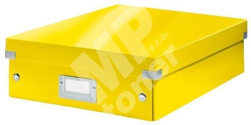 Krabice Click & Store, žlutá, vel. M, PP/karton, organizér, LEITZ 1