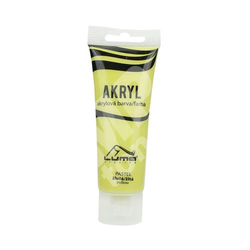 Barvy akrylové Luma, Pastel žlutá, 75ml 1