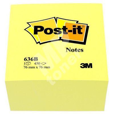 Bloček Post-it 636B, 76x76, žlutý 1