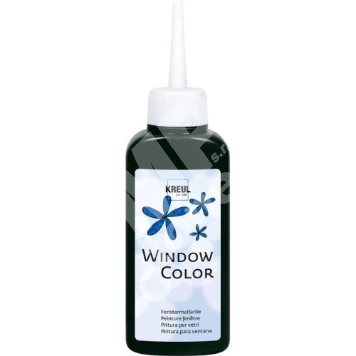 Barva na sklo Kreul Window Color, Black, 80ml 1