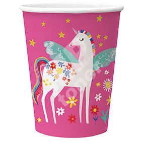 Papírový kelímek Paw Eco 250 ml, Fairy Unicorn, 10 ks 1