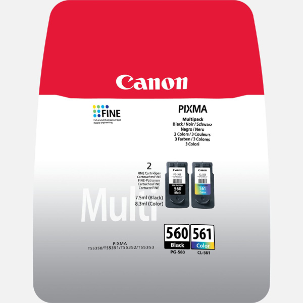 Inkoustová cartridge Canon PG-560/CL-561, Pixma TS5350, multipack, 3713C006, originál