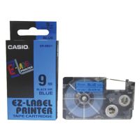 Páska do tiskárny štítků Casio XR-9BU1 9mm černý tisk/modrý podklad